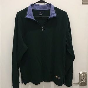 Brooks Brothers Quarter ZIP dark Green Sweater